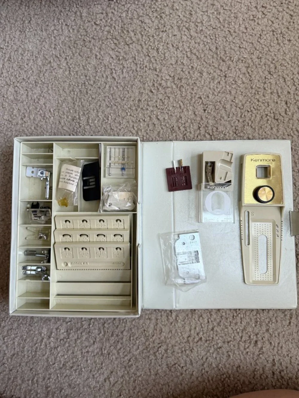 Vintage Sears Kenmore Sewing Machine Pattern Cams, Accessories & Buttonholer LOT